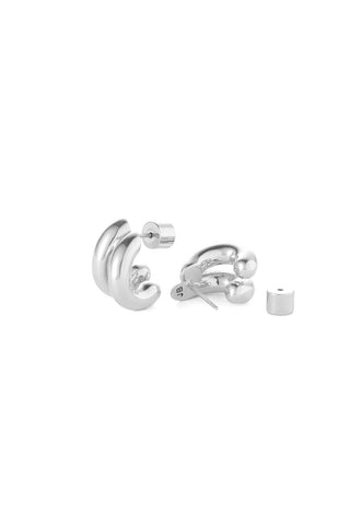 Mini Florence Earrings in High Polish Silver