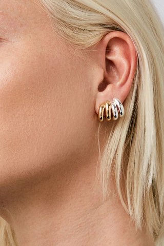Mini Florence Earrings in High Polish Gold
