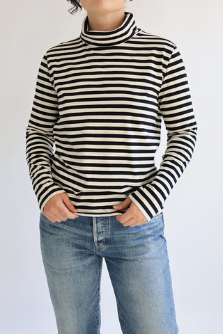 The Turtleneck in Black/Cream