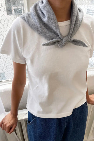 Cashmere Bandana in Heather Grey