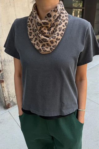 Cashmere Bandana in Leopard