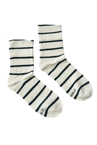 Wally Socks in Grain Stripe