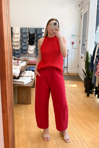 Arc Pants in Crayon Red