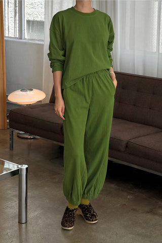 Balloon Pants in Collard Green