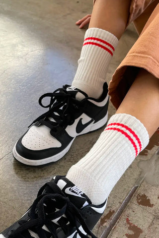Boyfriend Socks in Clean White