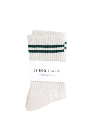 Boyfriend Socks in Parchment