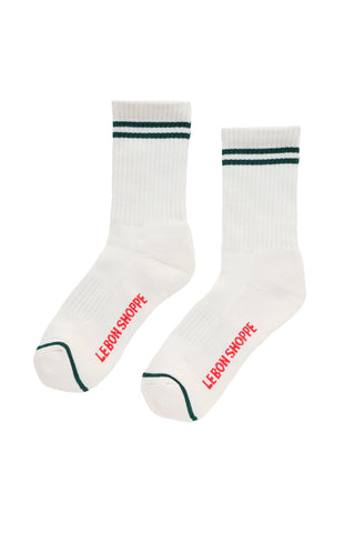 Boyfriend Socks in Parchment