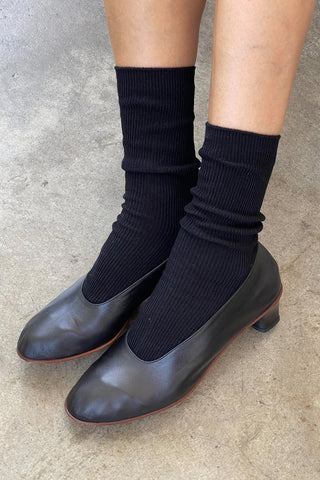 Crisp Step Socks in Black