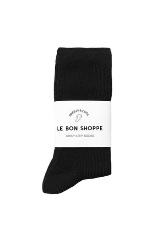 Crisp Step Socks in Black