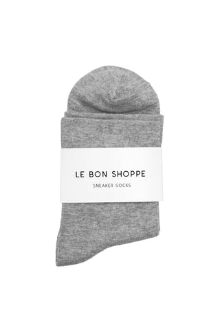 Sneaker Socks in Heather Grey