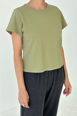 Little Boy Tee in Mint Dust