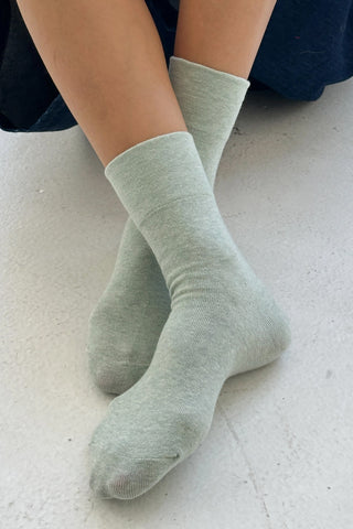 Sneaker Socks in Seafoam