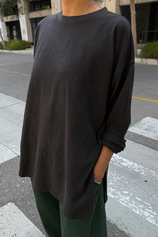 Sunday Tee in Almost Black