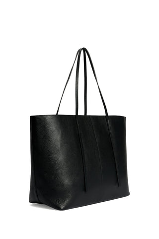 Abilla Leather Tote in Black