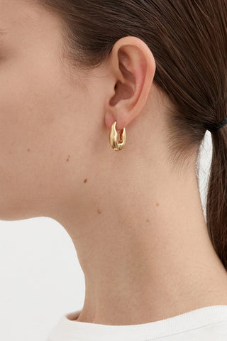 Marina Hoop in Gold