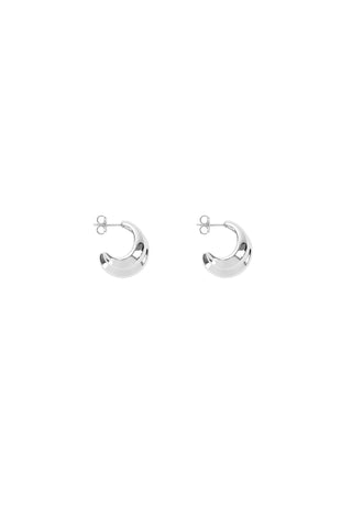 Small Mega Hoops in Silver