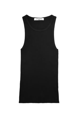 Kravitz Rib Tank in True Black