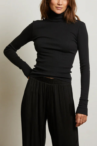 Hayden Turtleneck in True Black