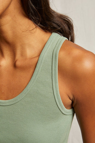 Blondie Tank in Aloe