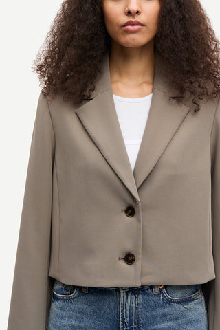 Salaney Blazer in Dark Aluminum