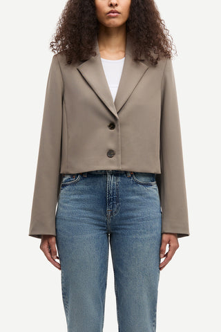 Salaney Blazer in Dark Aluminum