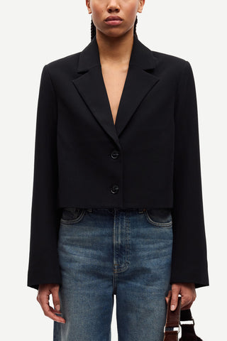 Salaney Blazer in Dark Black