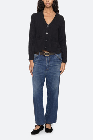 Shanna Lace Cardigan in Black