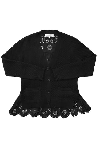 Shanna Lace Cardigan in Black