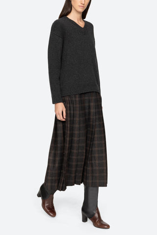 Monroe Wool Plaid Sweater Dress in Multi