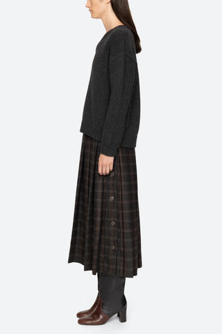 Monroe Wool Plaid Sweater Dress in Multi