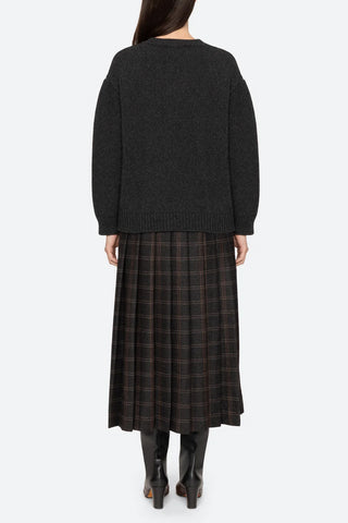 Monroe Wool Plaid Sweater Dress in Multi