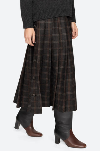 Monroe Wool Plaid Sweater Dress in Multi