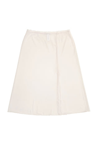 Mesh Slip Skirt in Silk