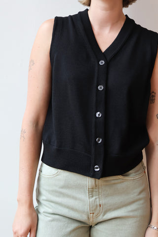Chiara Vest in Noir