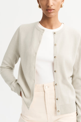 Cardigan in Chalk