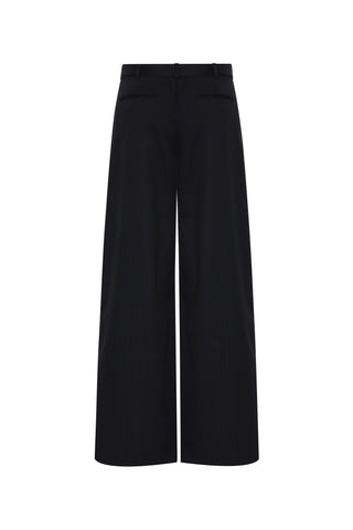 Side Stripe Homme Pant in Black Pinstripe