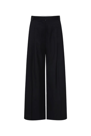 Side Stripe Homme Pant in Black Pinstripe