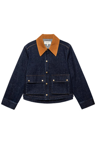 Denim Swingy Jacket in Midnight Rinse