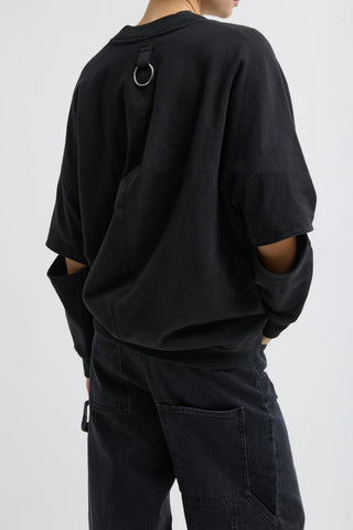 Cocoon Crewneck Sweatshirt Black