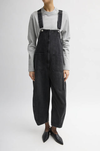 Vintage Denim Jumpsuit in Black