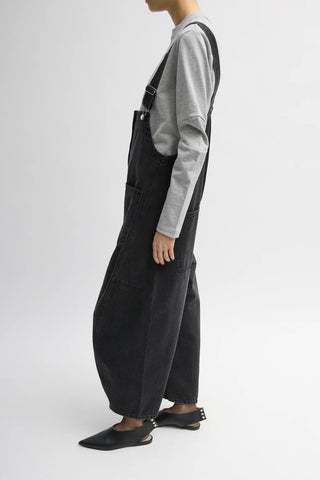 Vintage Denim Jumpsuit in Black