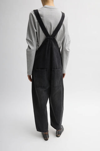 Vintage Denim Jumpsuit in Black