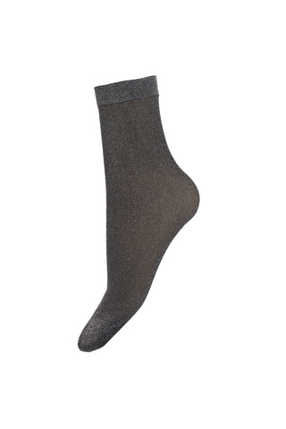 Shimmer Socks in Black/Silver
