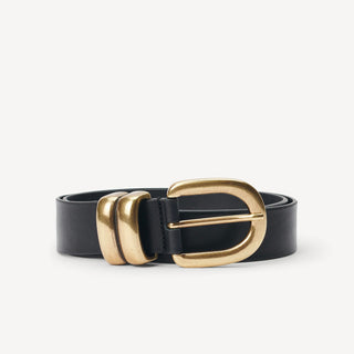 Zoira Belt in Black Gold