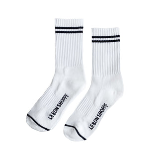 Boyfriend Socks in Classic White