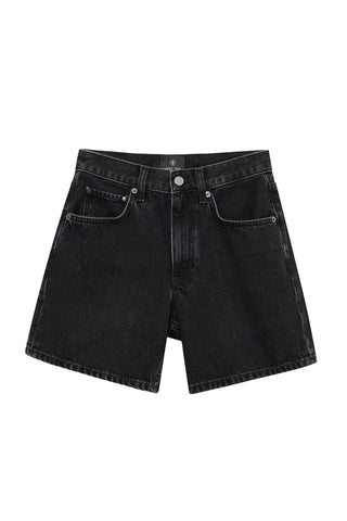 Delaney Denim Short in Vintage Black
