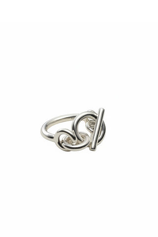 Tapered Link Ring in Sterling Silver