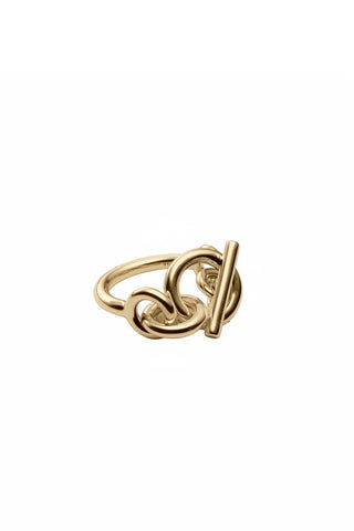 Tapered Link Ring in Gold