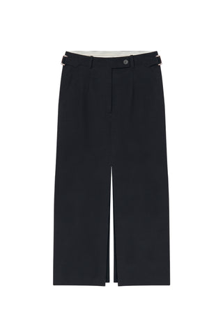 Tailored Pencil Skirt in Black