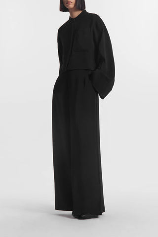 Wide Leg Trouser in Black